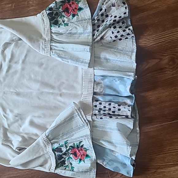 John Mark Embroidered Multicolor Blouse Sweater sz M - Picture 4 of 7